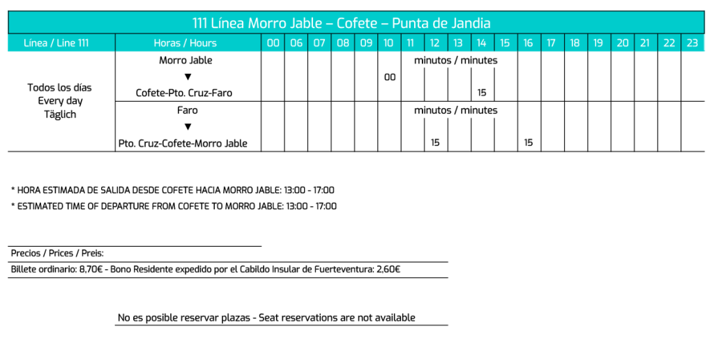 Guagua Morro Jable Cofete Punta Jandia 3 Bus Morro Jable Cofete Punta Jandia
