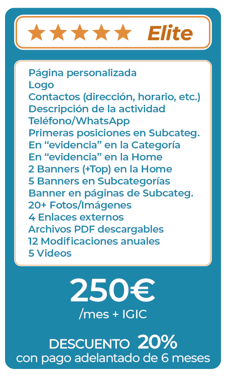 Lista De Precios Sponsor Elite