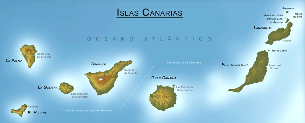 Día De Canarias 2025 En Fuerteventura 1 Islas Canarias Mapa